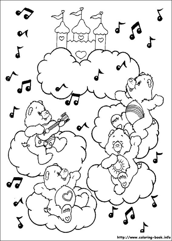 The Care Bears coloring picture